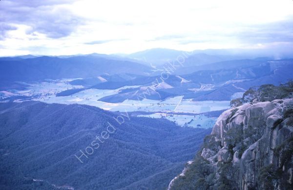 View of Countryside from La Chalet, Mount Buffalo, Victoria State